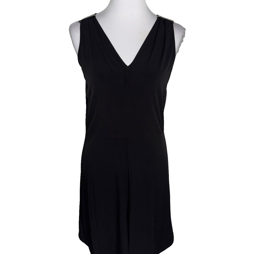 Michael Kors Sleeveless Black Midi Dress